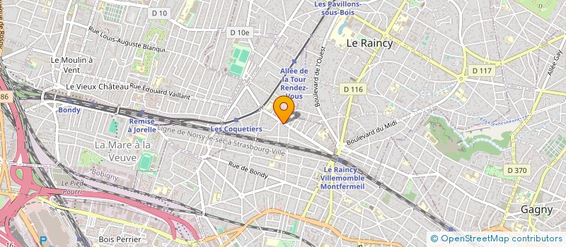 localisation de l'entreprise SCI LE CLOS FELIX à VILLEMOMBLE