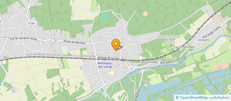 localisation de l'entreprise SCI LE CLOS FLEURI  MONTIGNY-SUR-LOING