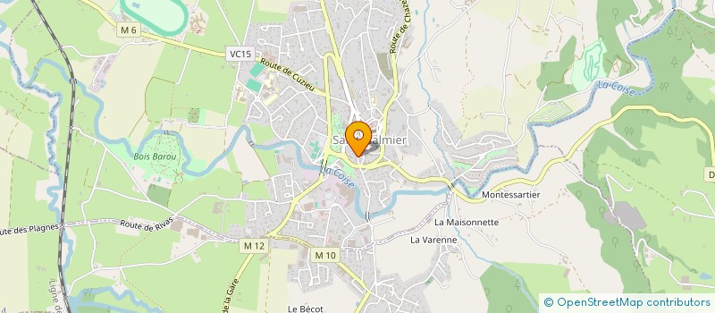 localisation de l'entreprise SCI LE CLOS FORISSIER  SAINT-GALMIER