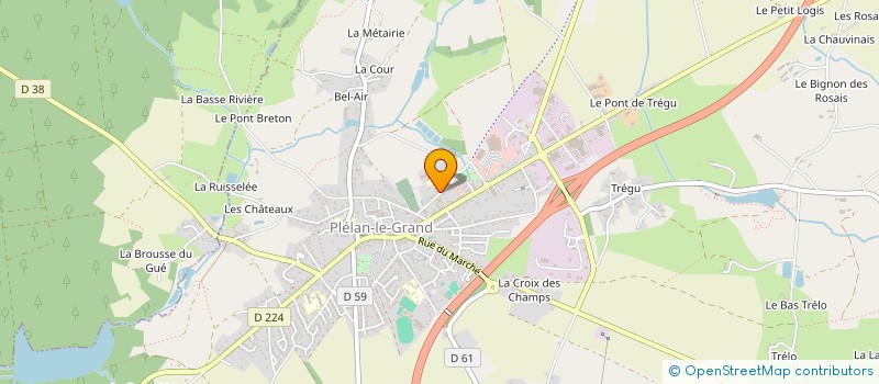 localisation de l'entreprise SCI LE CLOS JOLY  PLELAN-LE-GRAND