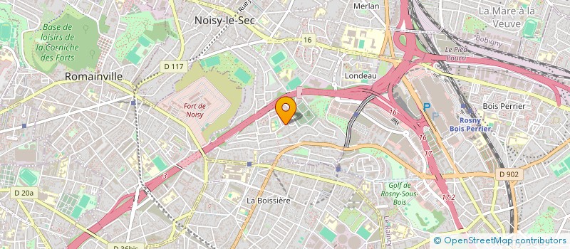 localisation de l'entreprise SCI LE CLOS LA FONTAINE à NOISY-LE-SEC