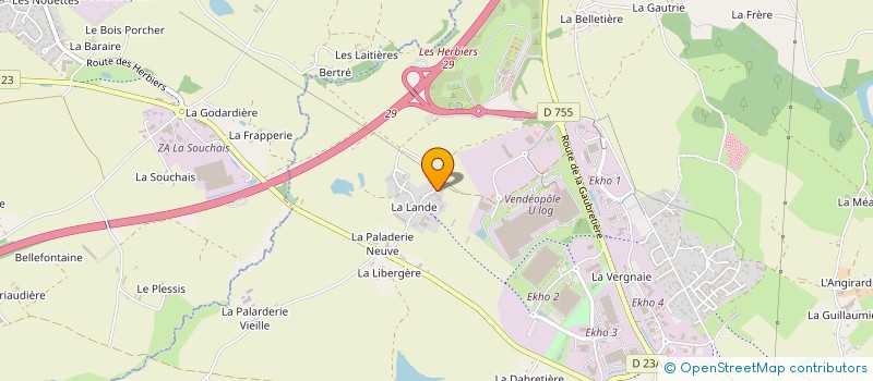 localisation de l'entreprise SCI LE CLOS LANDAIS à LES HERBIERS