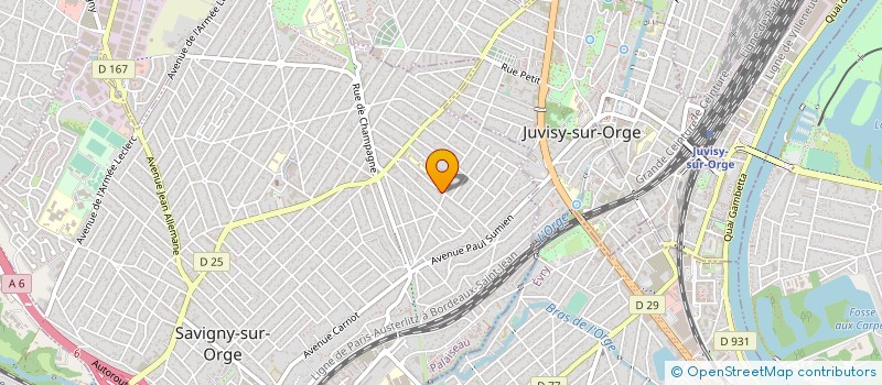 localisation de l'entreprise SCI LE CLOS LECLERC à SAVIGNY-SUR-ORGE