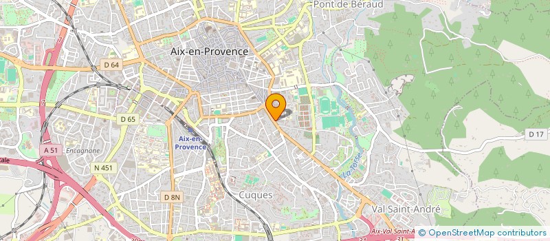 localisation de l'entreprise SCI LE CLOS LES TERRASSES à AIX-EN-PROVENCE