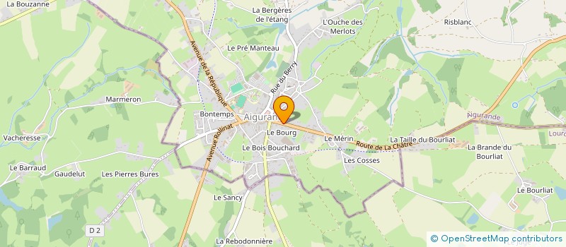 localisation de l'entreprise SCI LE CLOS MARCHOIS à AIGURANDE