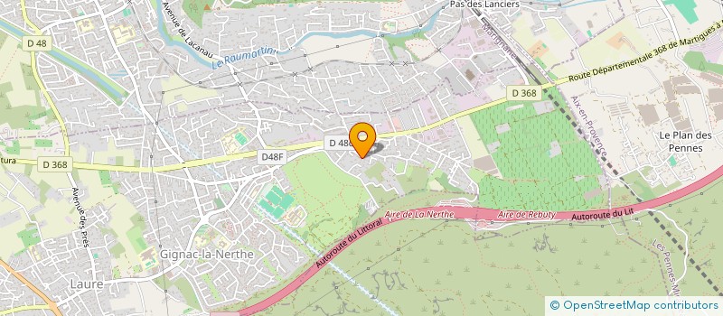 localisation de l'entreprise SCI LE CLOS MARIE à GIGNAC-LA-NERTHE
