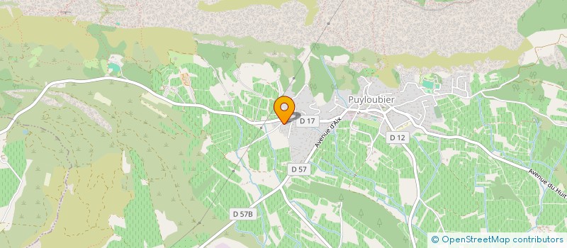 localisation de l'entreprise SCI LE CLOS MARIUS  PUYLOUBIER