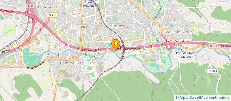 localisation de l'entreprise SCI LE CLOS PIERVIL à AIX-EN-PROVENCE
