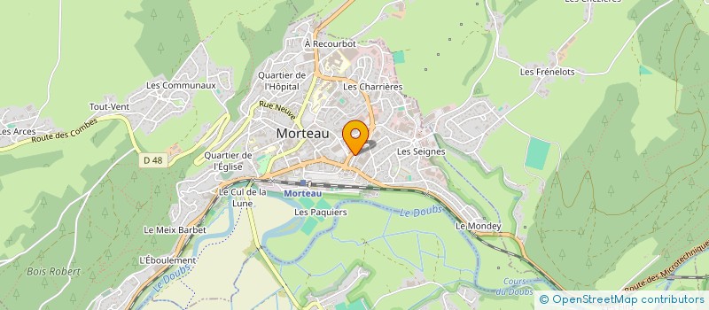 localisation de l'entreprise SCI LE CLOS POMMEY  MORTEAU