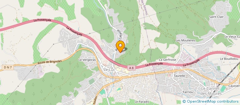 localisation de l'entreprise SCI LE CLOS SAINT CHARLES  LE LUC