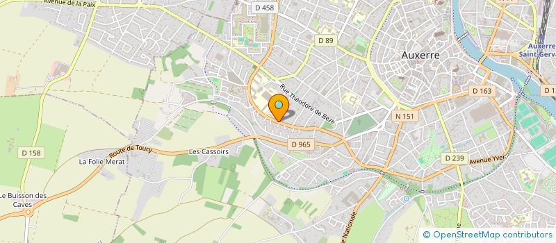 localisation de l'entreprise SCI LE CLOS SAINT NICOLAS à AUXERRE
