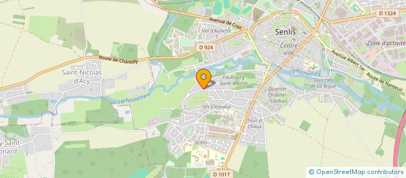 localisation de l'entreprise SCI LE CLOS SAINT RIEUL  SENLIS