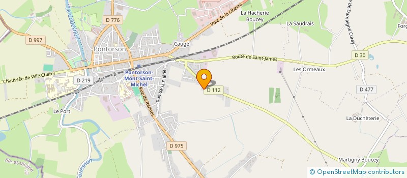 localisation de l'entreprise SCI LE CLOS SAINT ROMAN  PONTORSON