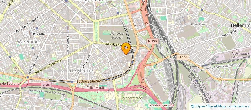 localisation de l'entreprise SCI LE CLOS SAINT VINCENT  LILLE