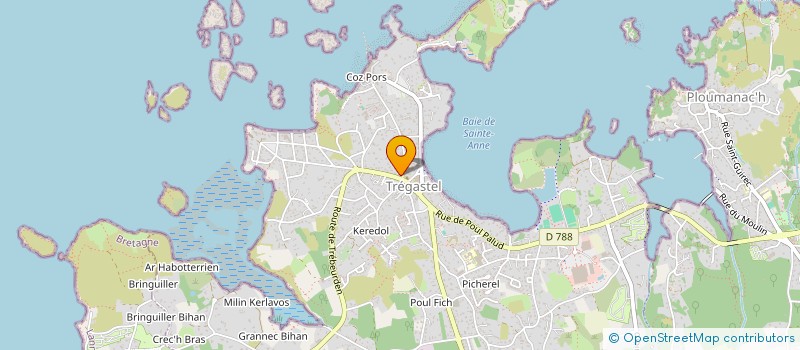 localisation de l'entreprise SCI LE CLOS SAINTE ANNE  TREGASTEL