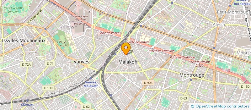 localisation de l'entreprise SCI LE CLOS SAINTE HONORINE  MALAKOFF