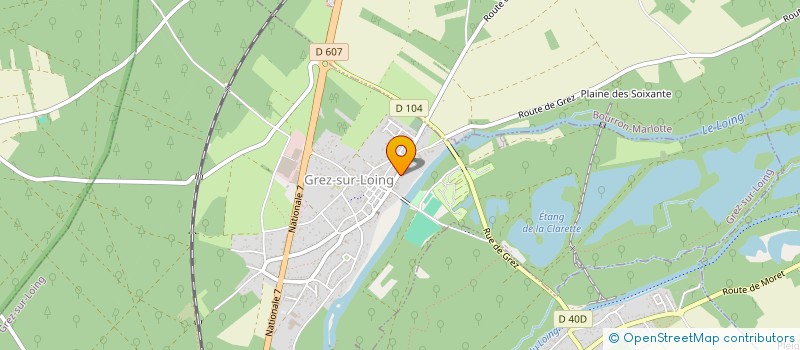 localisation de l'entreprise SCI LE CLOS SAINTE MARIE  GREZ-SUR-LOING