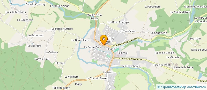 localisation de l'entreprise SCI LE CLOS SAINTE MARIE  GENILLE