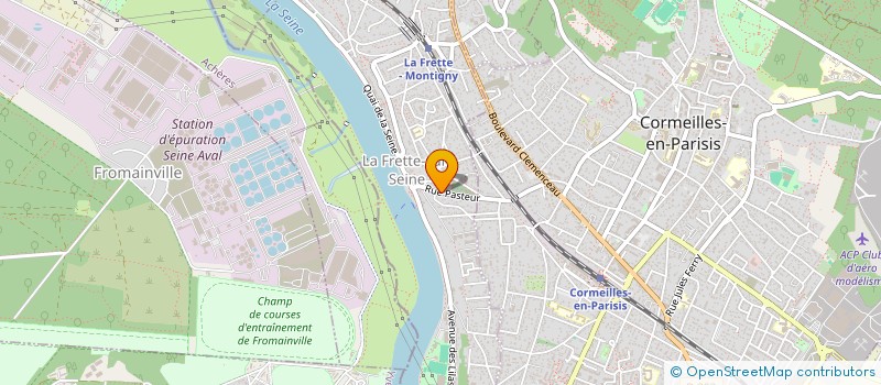 localisation de l'entreprise SCI LE CLOS SAUVAGE  LA FRETTE-SUR-SEINE