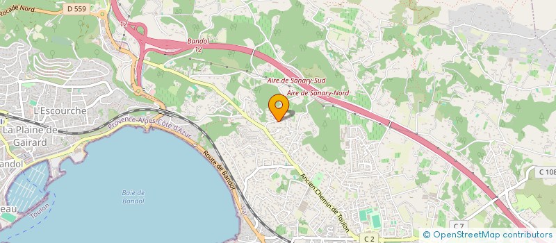 localisation de l'entreprise SCI LE CLOS SELEZIO à SANARY-SUR-MER