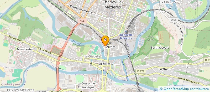 localisation de l'entreprise SCI LE CLOS SPIRE LAURENT  CHARLEVILLE-MEZIERES