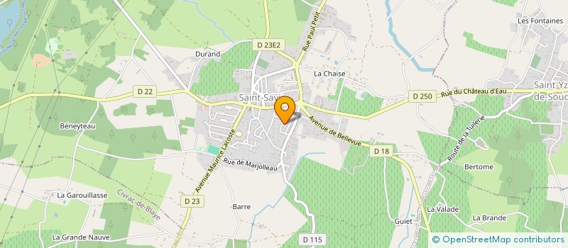 localisation de l'entreprise SCI LE CLOS VAUBAN  SAINT-SAVIN