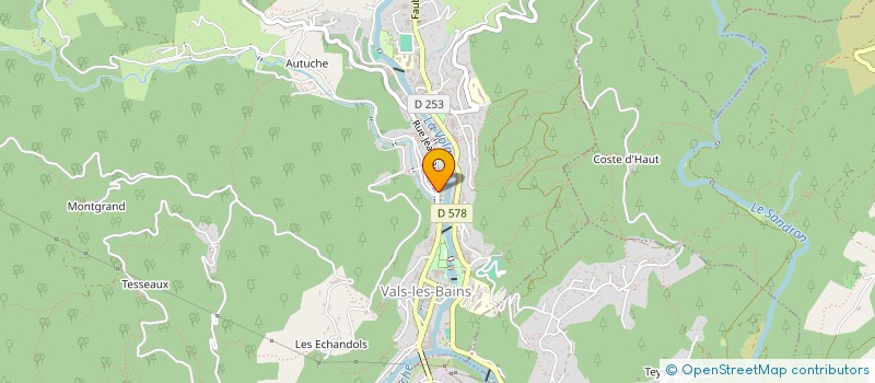 localisation de l'entreprise SCI LE CLOS VERT  VALS-LES-BAINS