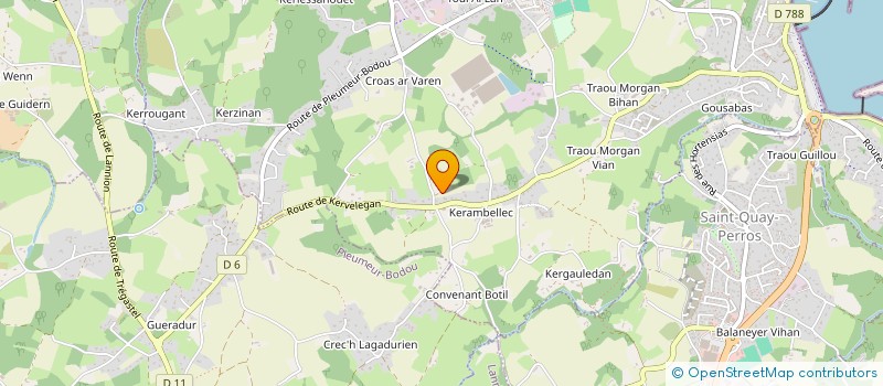 localisation de l'entreprise SCI LE CLOSERIE DE KERVELEGAN  PERROS-GUIREC