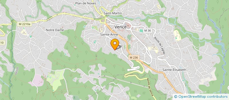 localisation de l'entreprise SCI LE CLOT  VENCE