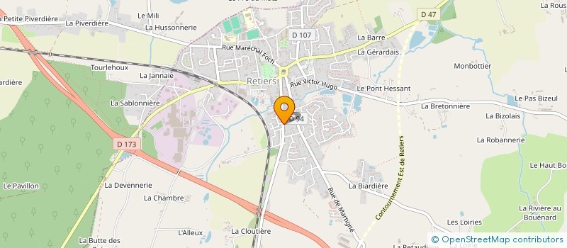 localisation de l'entreprise SCI LE CLOU MALIN  RETIERS