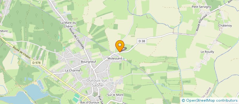 localisation de l'entreprise SCI LE CLOUSEAU TERRET  OUROUX-SUR-SAONE