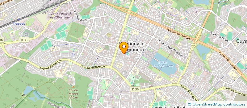 localisation de l'entreprise SCI LE CLOZEAU  MONTIGNY-LE-BRETONNEUX