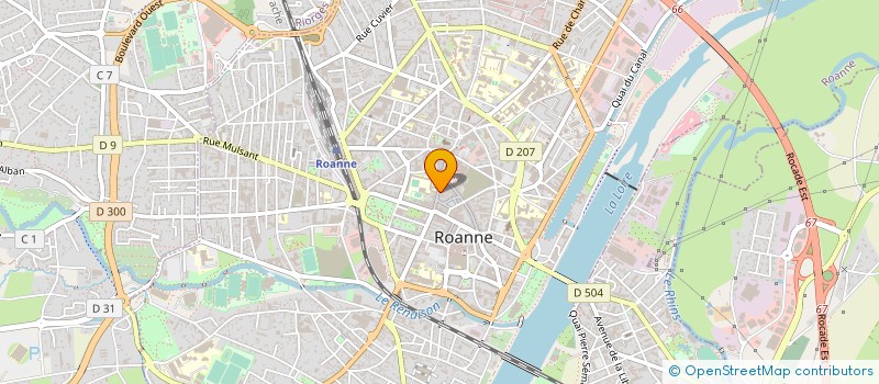 localisation de l'entreprise SCI LE CLUB  ROANNE