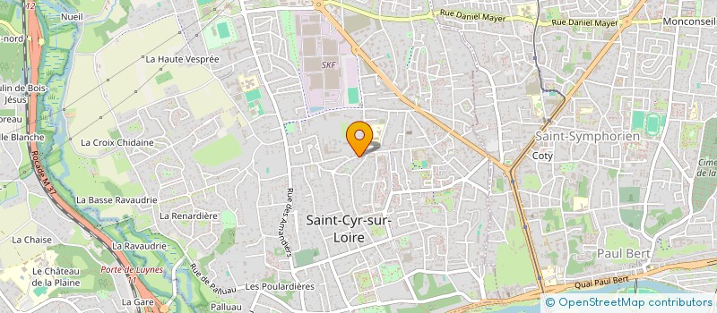 localisation de l'entreprise SCI LE CLUB à SAINT-CYR-SUR-LOIRE