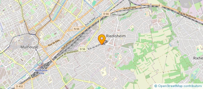 localisation de l'entreprise SCI LE CLUB DES 18  RIEDISHEIM