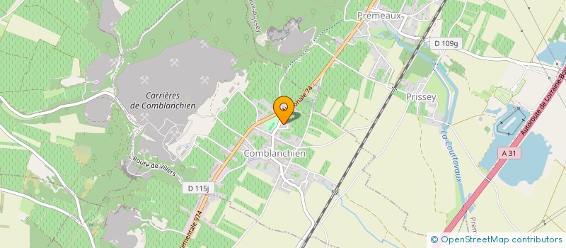 localisation de l'entreprise SCI LE CLUB DES 5  COMBLANCHIEN