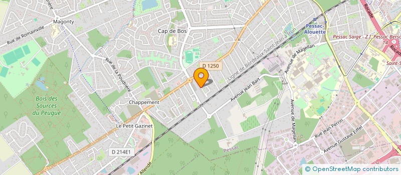 localisation de l'entreprise SCI LE CLUB DES CINQ à PESSAC