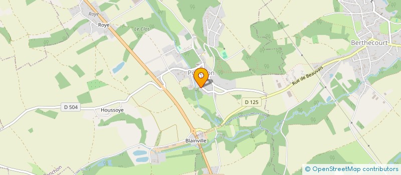 localisation de l'entreprise SCI LE CLUB DES CINQ  PONCHON