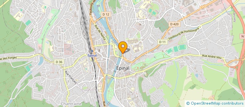 localisation de l'entreprise SCI LE CLUB DES CINQ à EPINAL