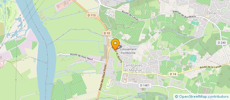 localisation de l'entreprise SCI LE CLUZEAU  CAMBLANES-ET-MEYNAC