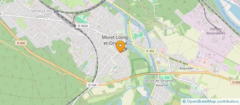 localisation de l'entreprise SCI LE COCON  MORET-LOING-ET-ORVANNE