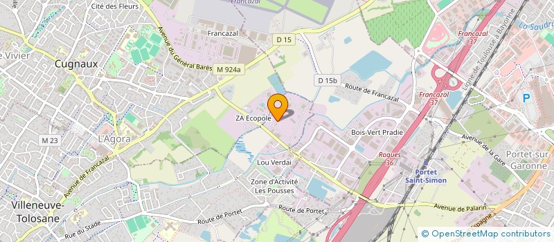 localisation de l'entreprise SCI LE COCON à VILLENEUVE TOLOSANE