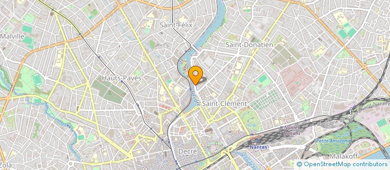 localisation de l'entreprise SCI LE COCON D'HESTIA à NANTES