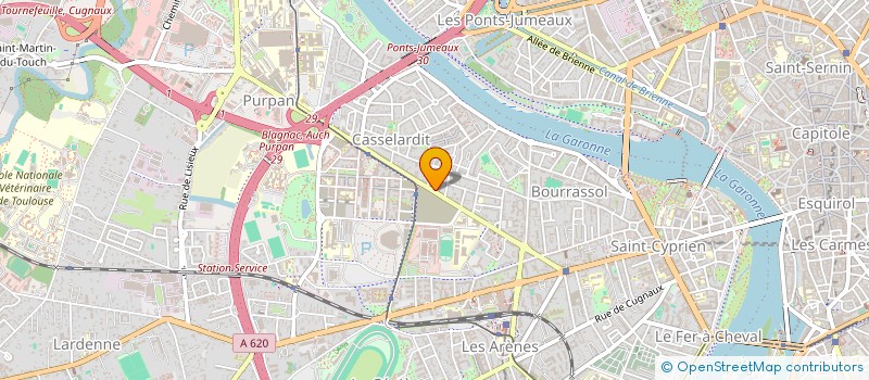 localisation de l'entreprise SCI LE COEUR EN ARC EN CIEL  TOULOUSE
