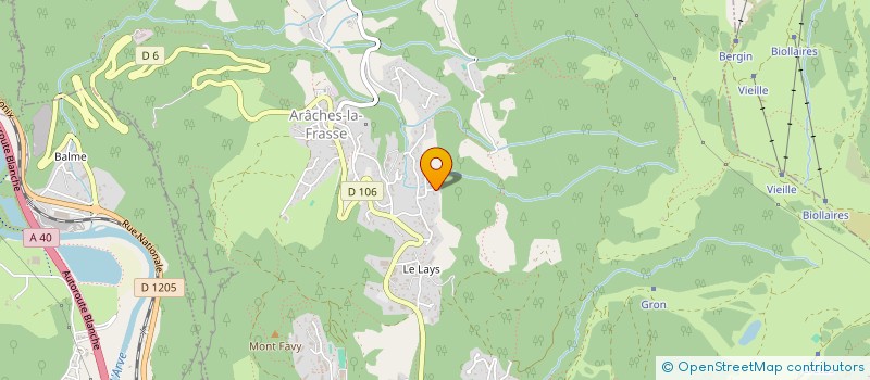 localisation de l'entreprise SCI LE COGNET  ARACHES-LA-FRASSE