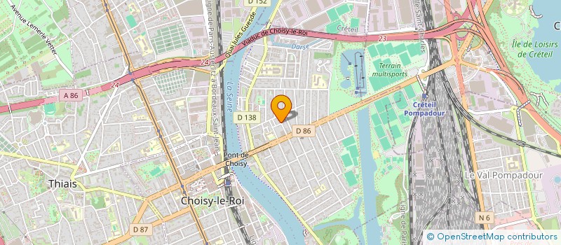 localisation de l'entreprise SCI LE COIN DE FEU à CHOISY-LE-ROI