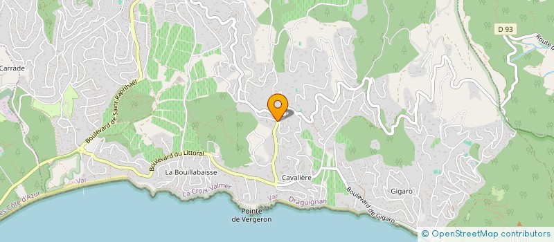 localisation de l'entreprise SCI LE COIN PERDU  LA CROIX-VALMER