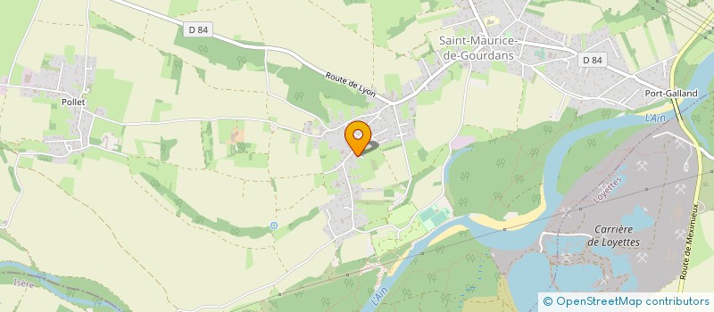 localisation de l'entreprise SCI LE COL VERT  RIGNIEUX-LE-FRANC