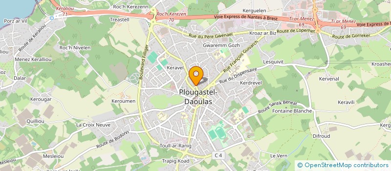 localisation de l'entreprise SCI LE COL Y BRIE  PLOUGASTEL-DAOULAS