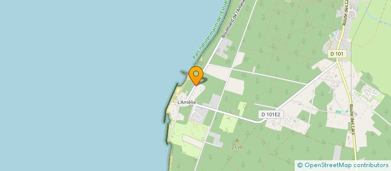 localisation de l'entreprise SCI LE COLCHIQUE BLEU  SOULAC-SUR-MER